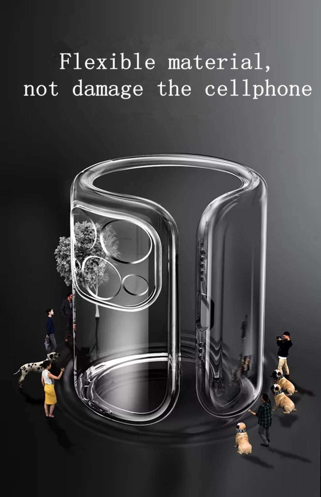 Coolran Compatible with iPhone 12 promax Case 6.7 inch，Shockproof/Drop Proof Protection Durable Phone Case，Soft TPU Bumper Case for iPhone 12 promax 6.7"- Transparent 4