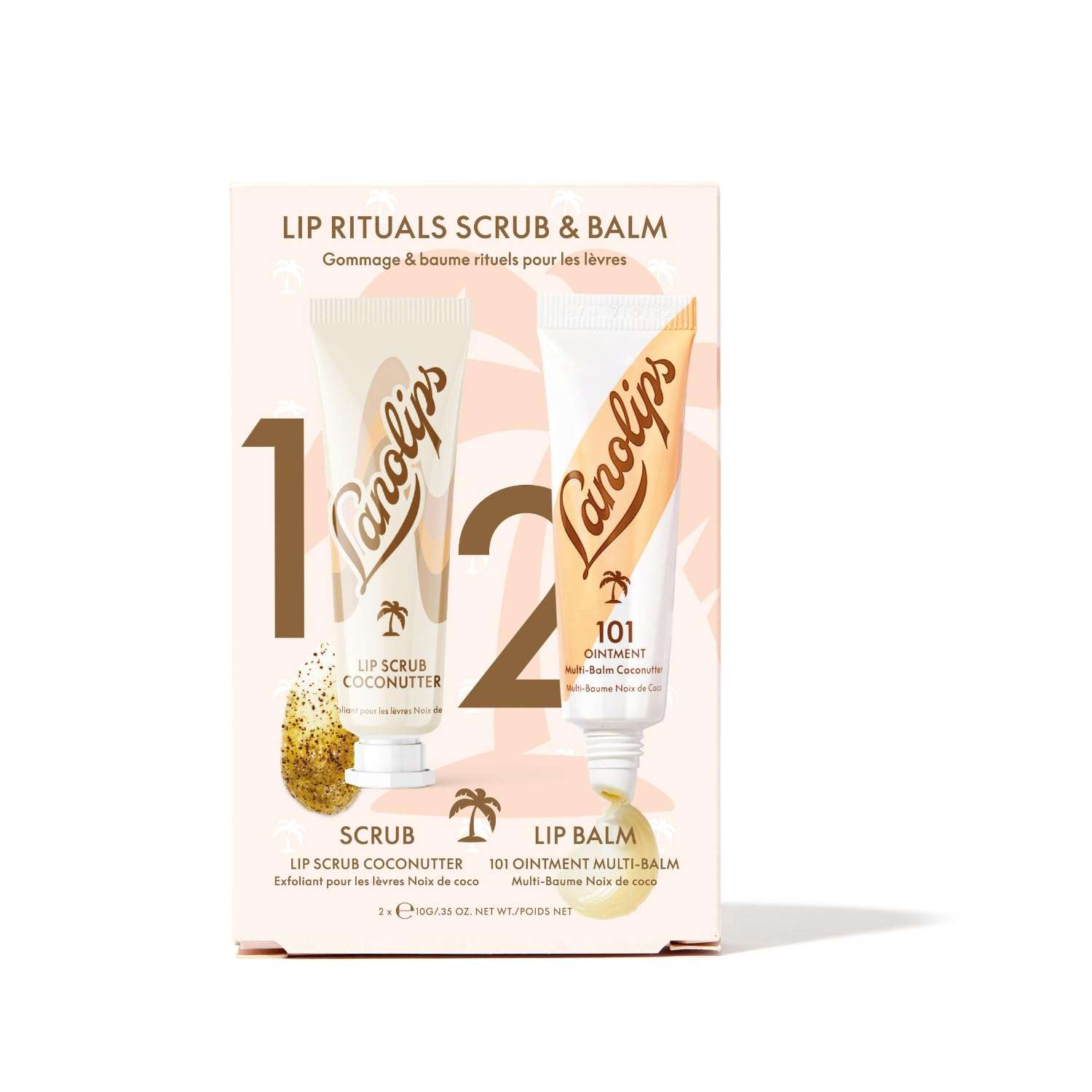 Lanolips Coconutter Lip Scrub & Lip Balm - Lip Rituals Lip Care Kit Infused with Pure Lanolin & Coconut Oil - Gently Smoothes and Hydrates Dead Skin (2 Count) 3