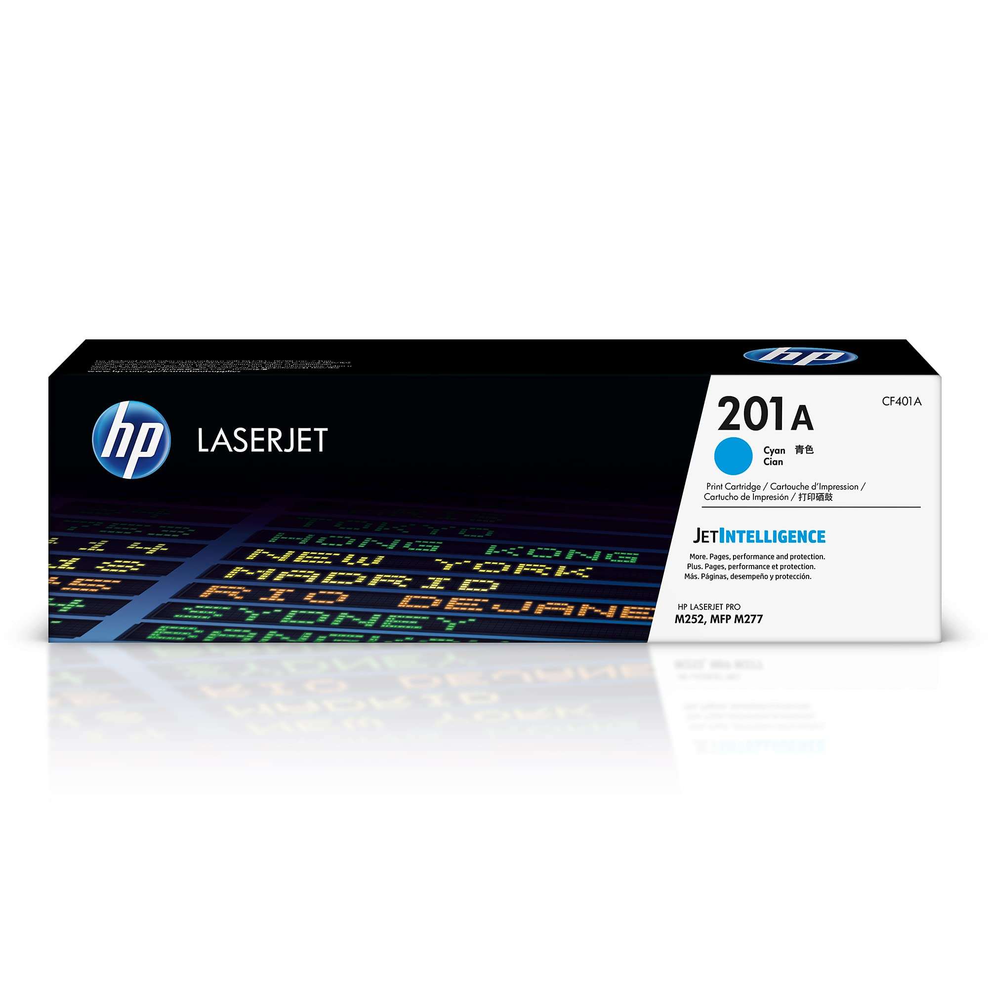 HP 201A Cyan Toner Cartridge | Works with HP Color LaserJet Pro M252, HP Color LaserJet Pro MFP M277 Series | CF401A 1