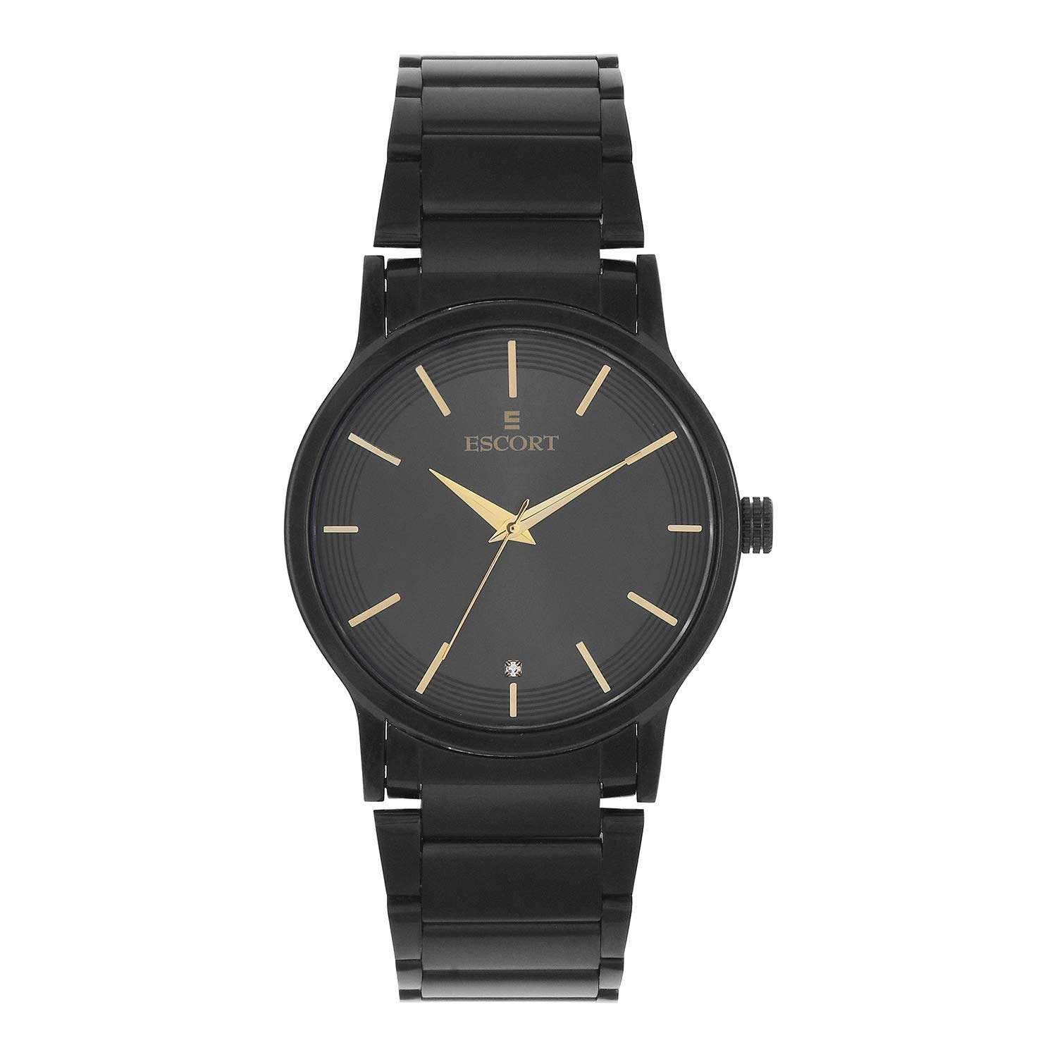 Escort Analog Black Dial Men's Watch-E-1800-5161BM.3 2