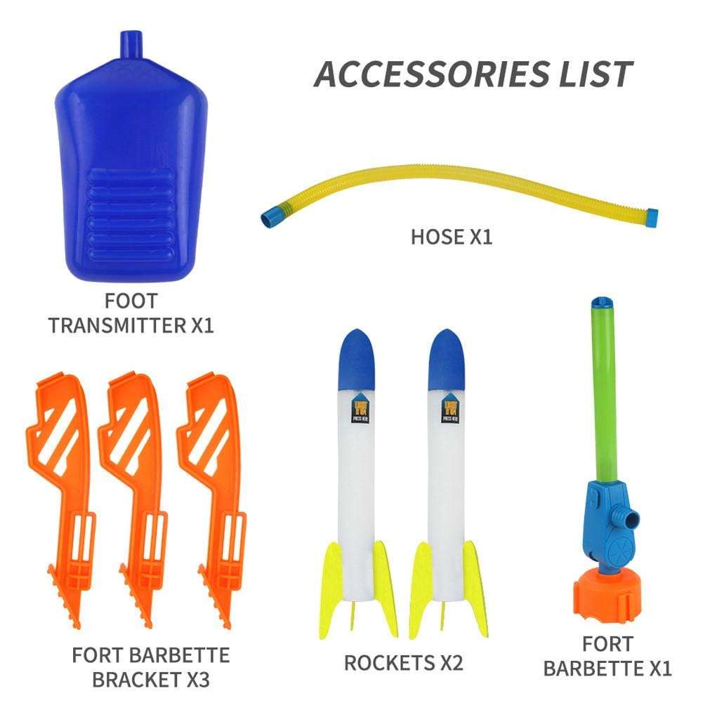 leveraYo Rocket Launcher Kit- with Rocket Tail, Body and Pump DIY Rocket Science Experiment Kit- Space STEM Outdoor Toys Gift for Kids,Teens, Boys & Girls 4