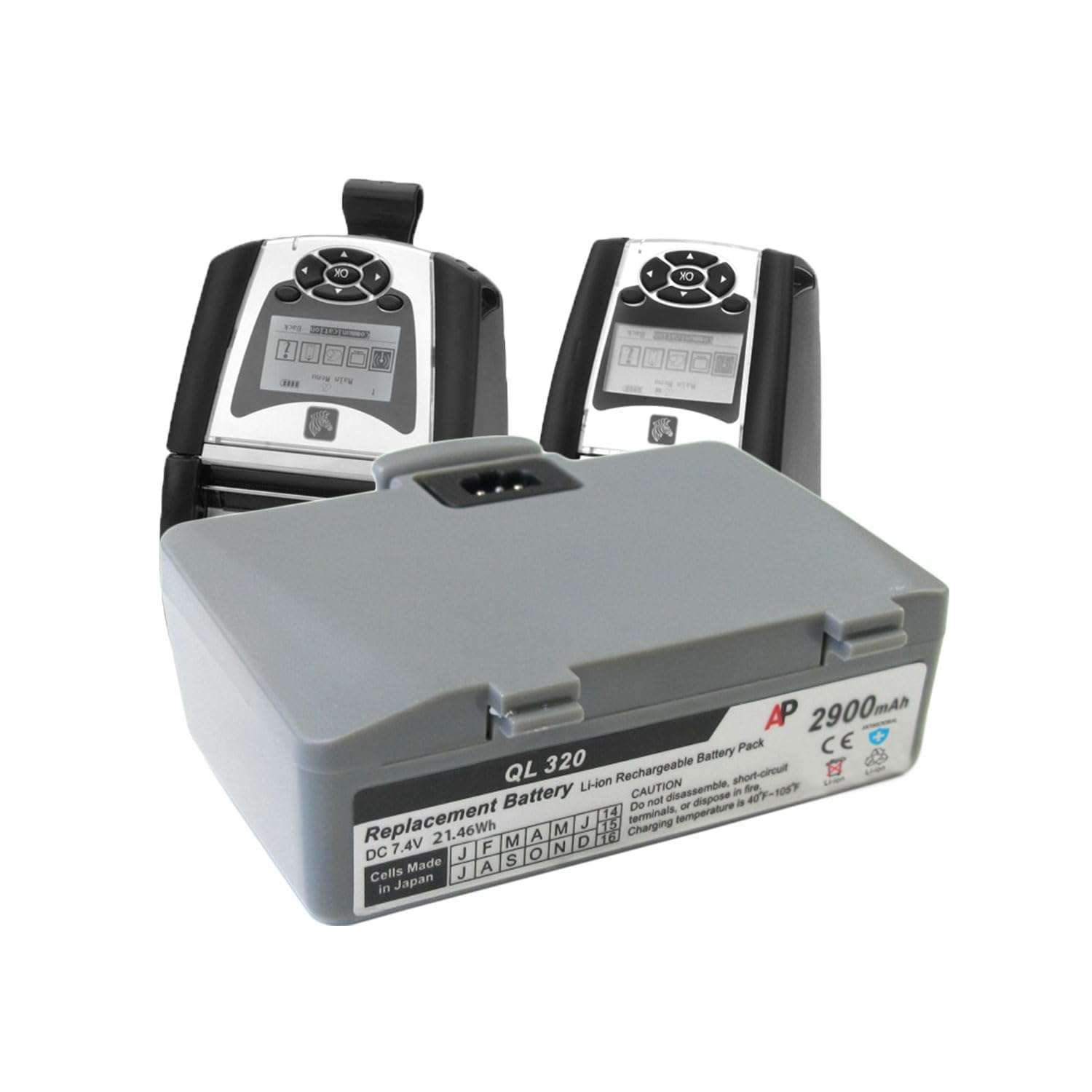 Artisan Power Replacement Battery for Zebra/Comtec QL320 and QL220 Printer | 2900 mAh | Lithium Ion Rechargeable Battery | Made in Japan Cells | Replaces OEM Number AT16004-1 3