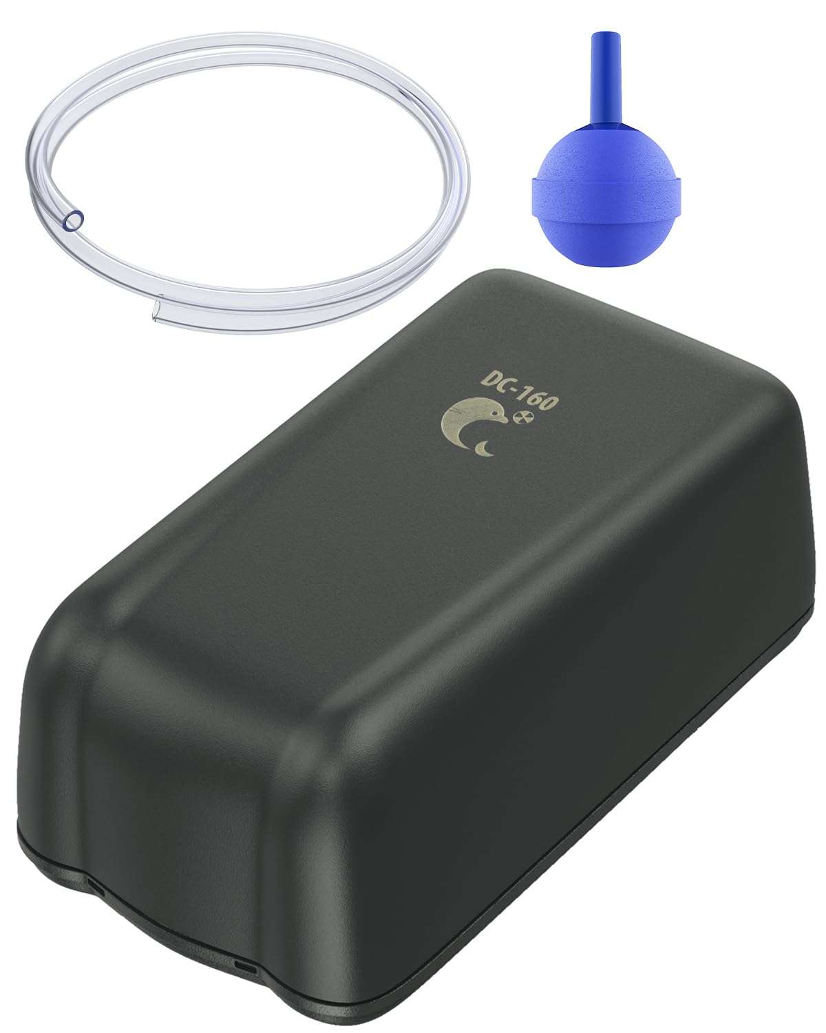 Uniclife Battery Operated Air Pump 40 GPH Aquarium Portable Outdoor Aerator for Fish Tanks up to 30 Gallon – Battery Not Included (with Air Stone and Airline Tubing Accessories Inside The Pump Body) 1