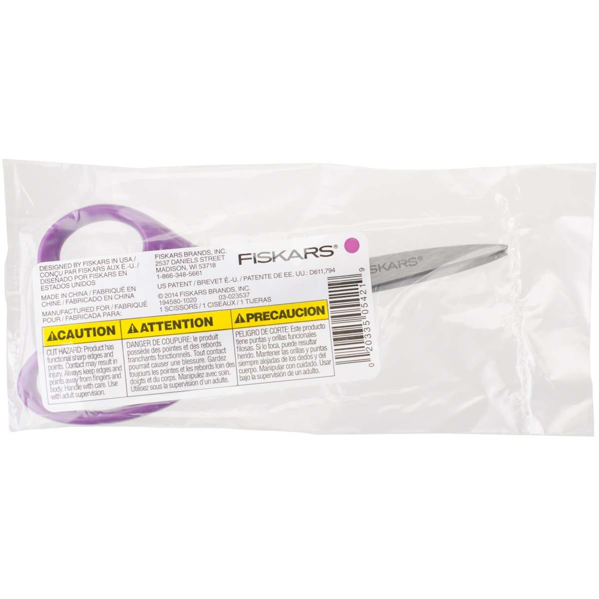 Fiskars Purple Student Scissor (194580-1020) 1