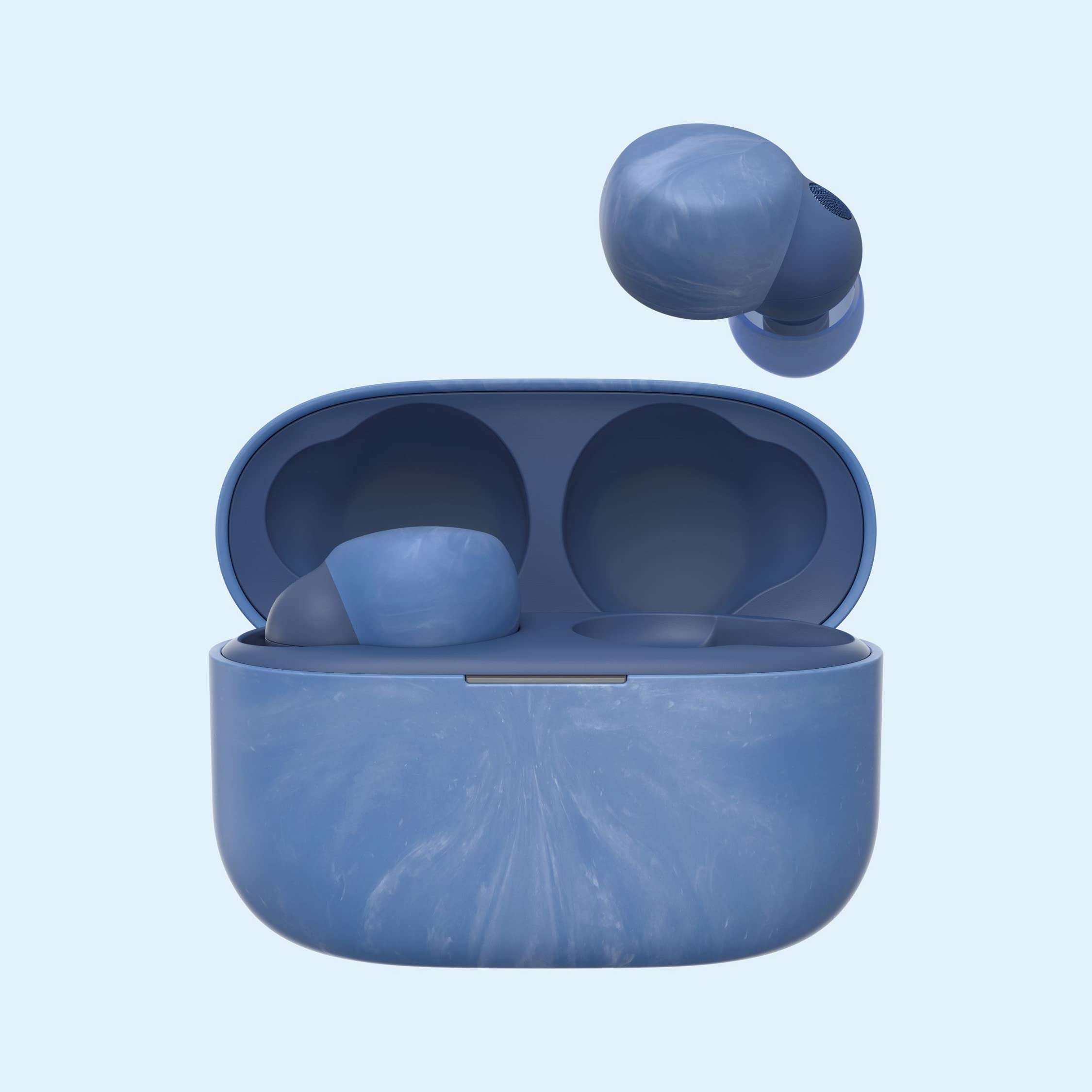 Sony LinkBuds S WF-LS900N Truly Wireless Noise Cancellation Earbuds Hi-Res Audio & 360 Reality Audio with Multipoint,Spotify Tap & Crystal Clear Calling ultralight weight Battery 20Hrs IPX4-Earth Blue 1