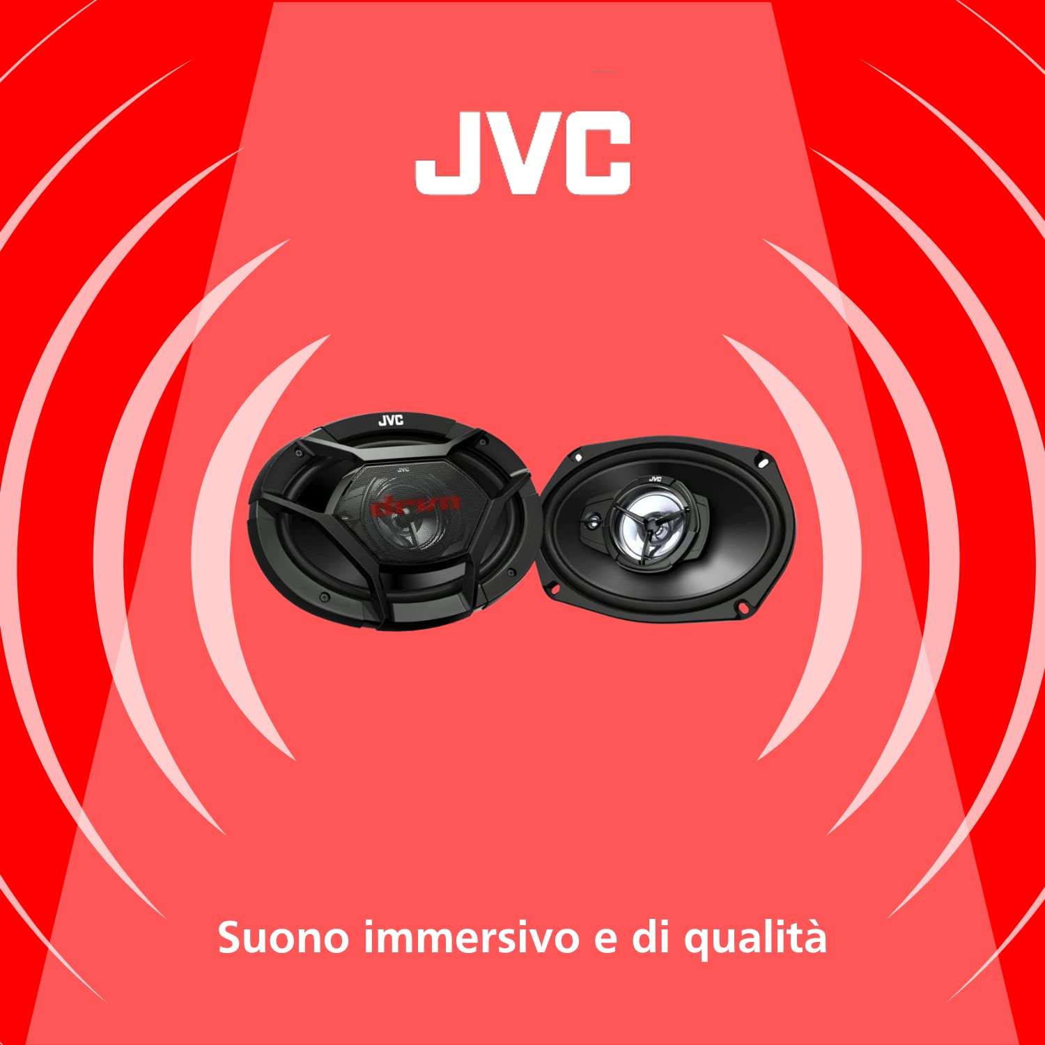 JVC Oval 3-Way 500W car Speaker, CSDR6930 2