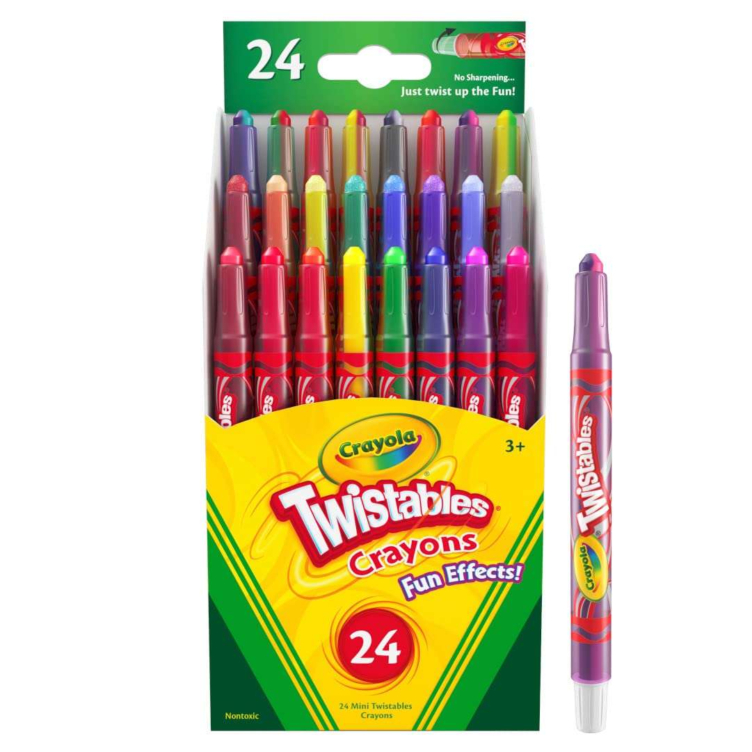 Crayola Fun Effects Mini Twistables Crayons, 24-Count, 1 pack 2