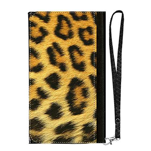 GSPSTORE All-in-One Cell Phone Wallet Case,Leopard Dot Print Pattern Case Flip PU Leather with Multiple Pockets,Card Holder,Wrist Strap for iPhone Samsung Android Smart Phones #01 1