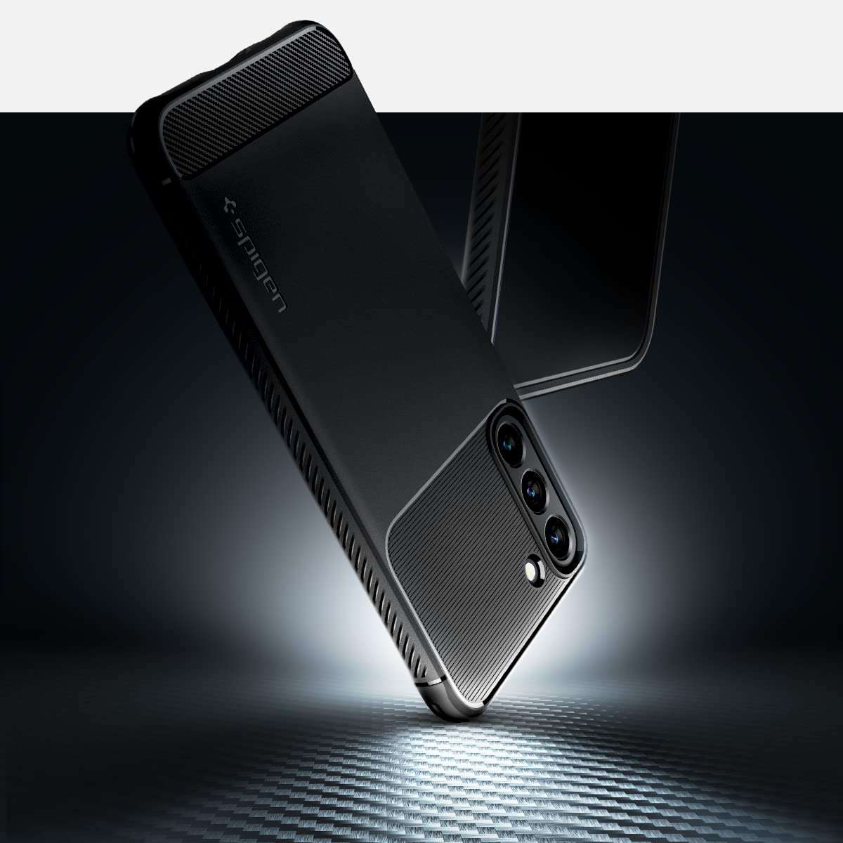 Spigen Rugged Armor Designed for Galaxy S22 Plus Case (2022) - Matte Black 3