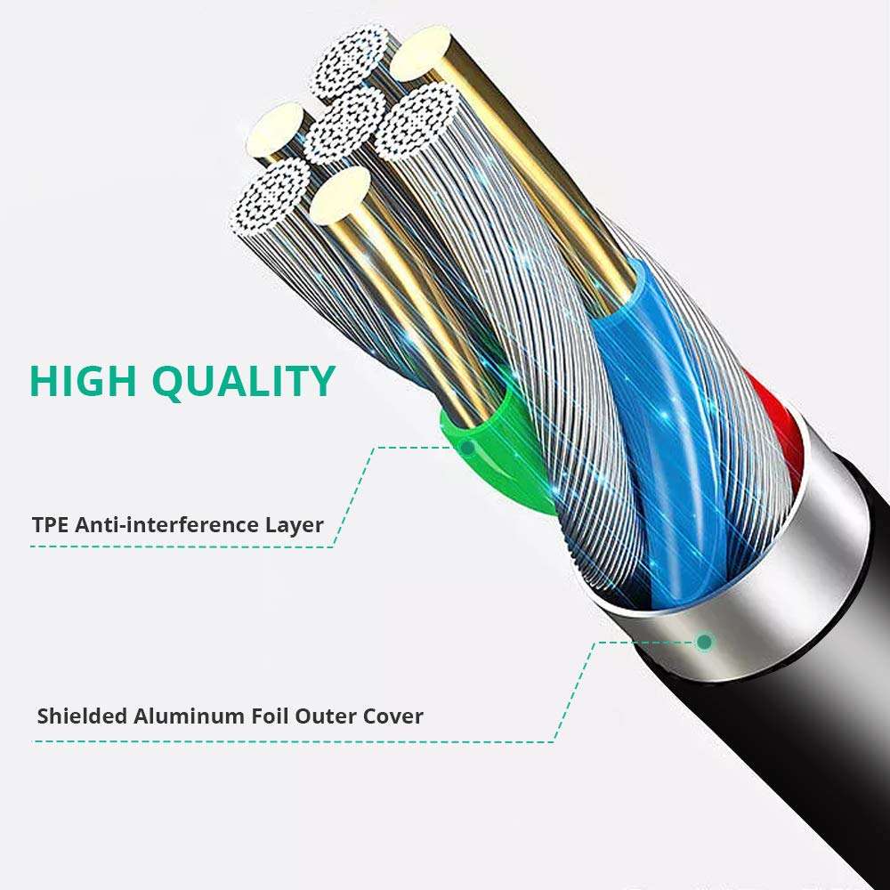 Onvian USB C to 3.5mm Headphone Adapter, Hi-Res DAC Type-C to 3.5mm Aux Audio Dongle Jack Cable Compatible with Google Pixel 2/2 XL/3/3XL/HTC U11/ Moto Z/Essential PH-1/Samsung More (TYC) 2