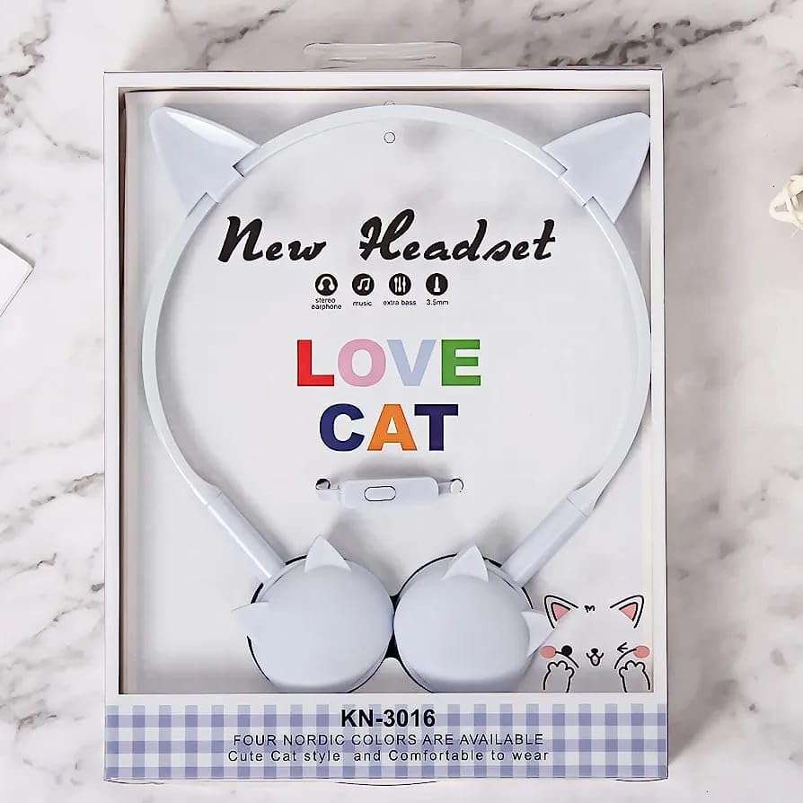 OANGO Earphone for Kids Cute Cat Wired Earphone, Headphones for Kids Girls Gifts Headphone for Smartphone, Gaming Headphone, Stereo Earphone, Stylish Headphones for Girls/Boys 5