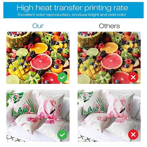 TBTeek 400ML Sublimation Ink for Inkjet Printers C68 C88 C88+ XP-430 WF-2650 WF-7610 WF-7620 WF3540 WF-3640 ET-2600, ET-16500, ET-4500, ET-4550 Heat Press Transfer on Mugs, Polyester Shirts 5