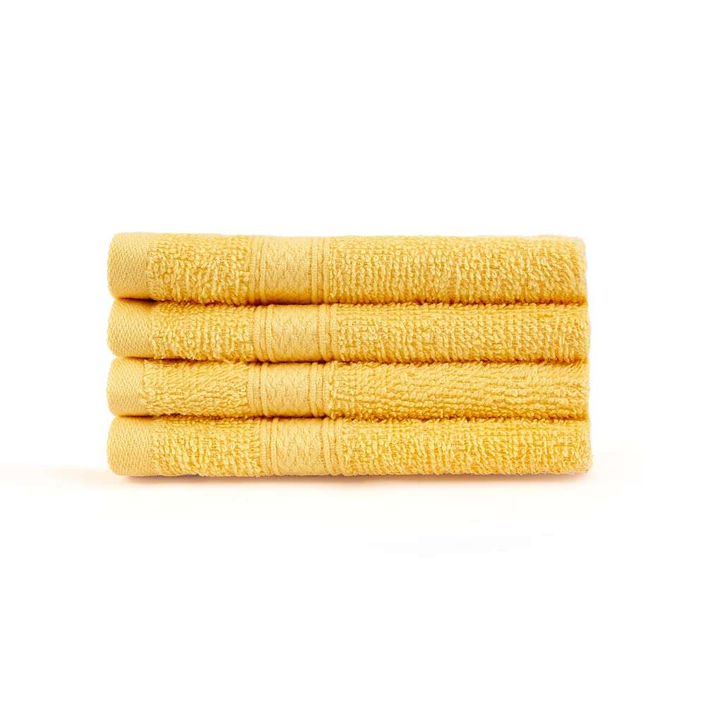 Layers Firenze 100% Cotton 410 GSM Face Towel (Yellow) 6