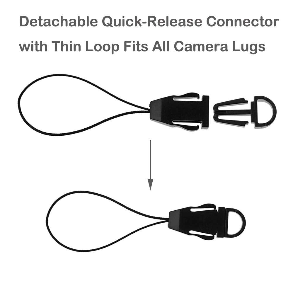 FoRapid 550 Paracord Adjustable Wrist Strap for DSLR, Compact Cameras (YLW/WHT) 5