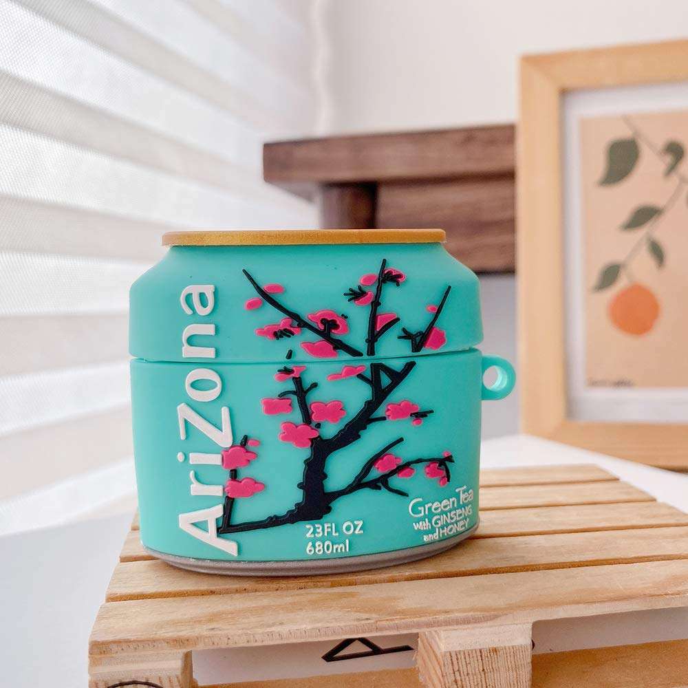 N+V Compatible with Airpods Pro Case Cover, 3D airpod 3 case Arizona Series Creative Cute Cartoon Funny Fun, Soft Silicone Airpod Character Skin Keychain Ring, for Girls Boys Teens Kids (Soda Box) 2