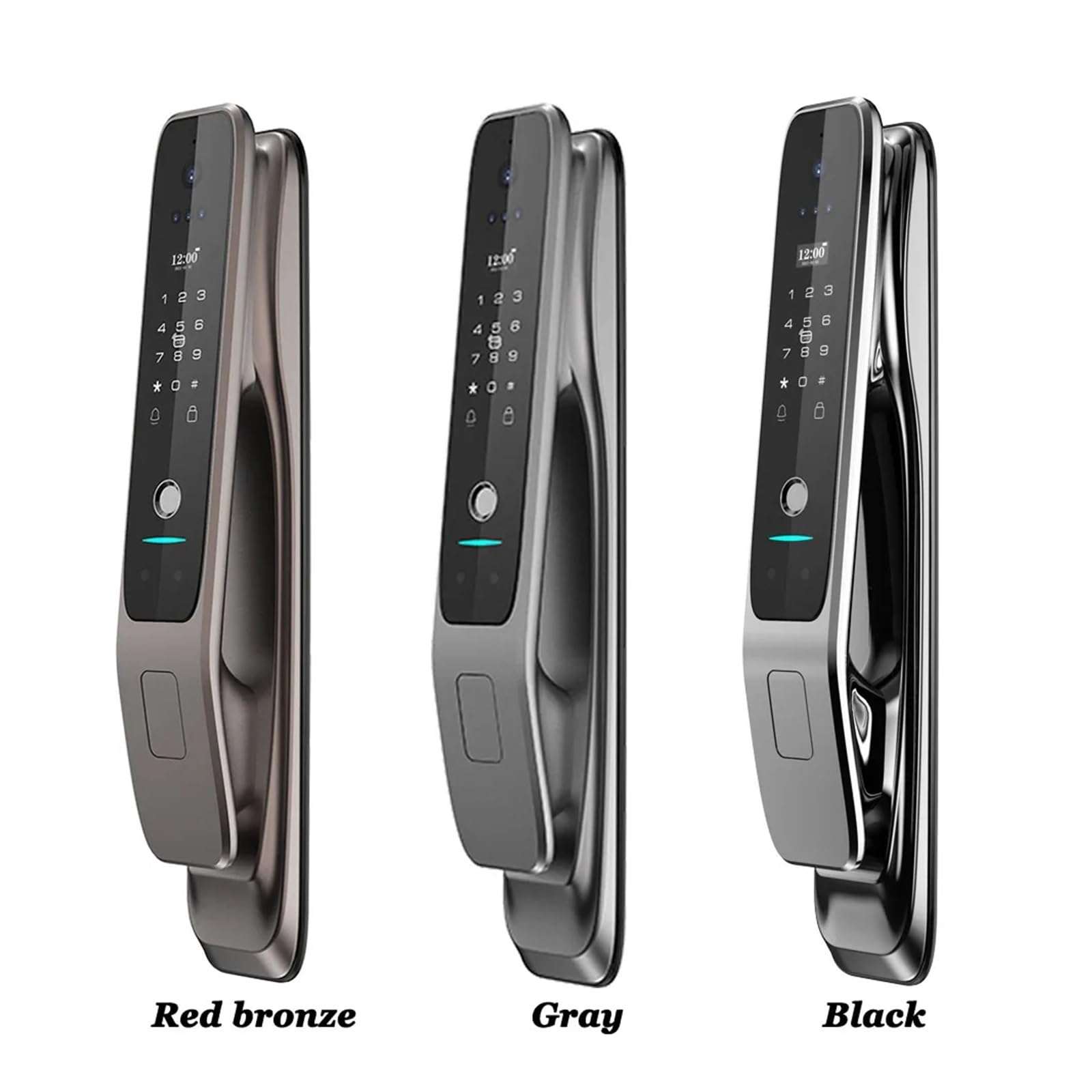 KIEEQGAK 3D Face Recognition Tuya WiFi Lock，Smart Door Lock，with Capture Camera Intelligent Electronic Lock，Digital Door Lock 5