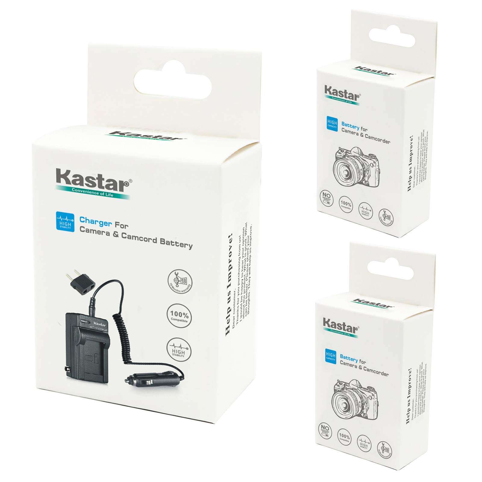 Kastar NP-FH50 Battery 2-Pack and Charger Replacement for Sony DCR-DVD610 DCR-DVD710 DCR-DVD810 DCR-DVD910 DCR-DVD510 DCR-DVD410 DCR-DVD310 DCR-DVD110 Camcorder 5