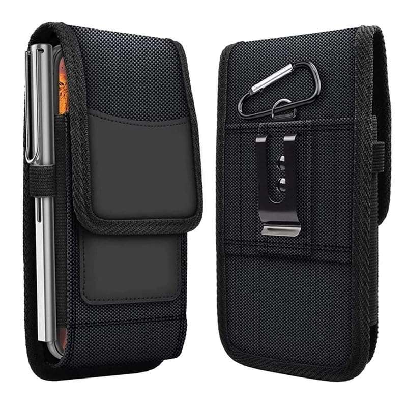 LIKECASE Nylon Phone Holster Belt Clip Cases Cover for Lenovo A6 Note / S5 Pro GT / Z5 Pro / S5 Pro / K5 Pro / K9 / Z5 / K8 Plus / K8 - Black 1