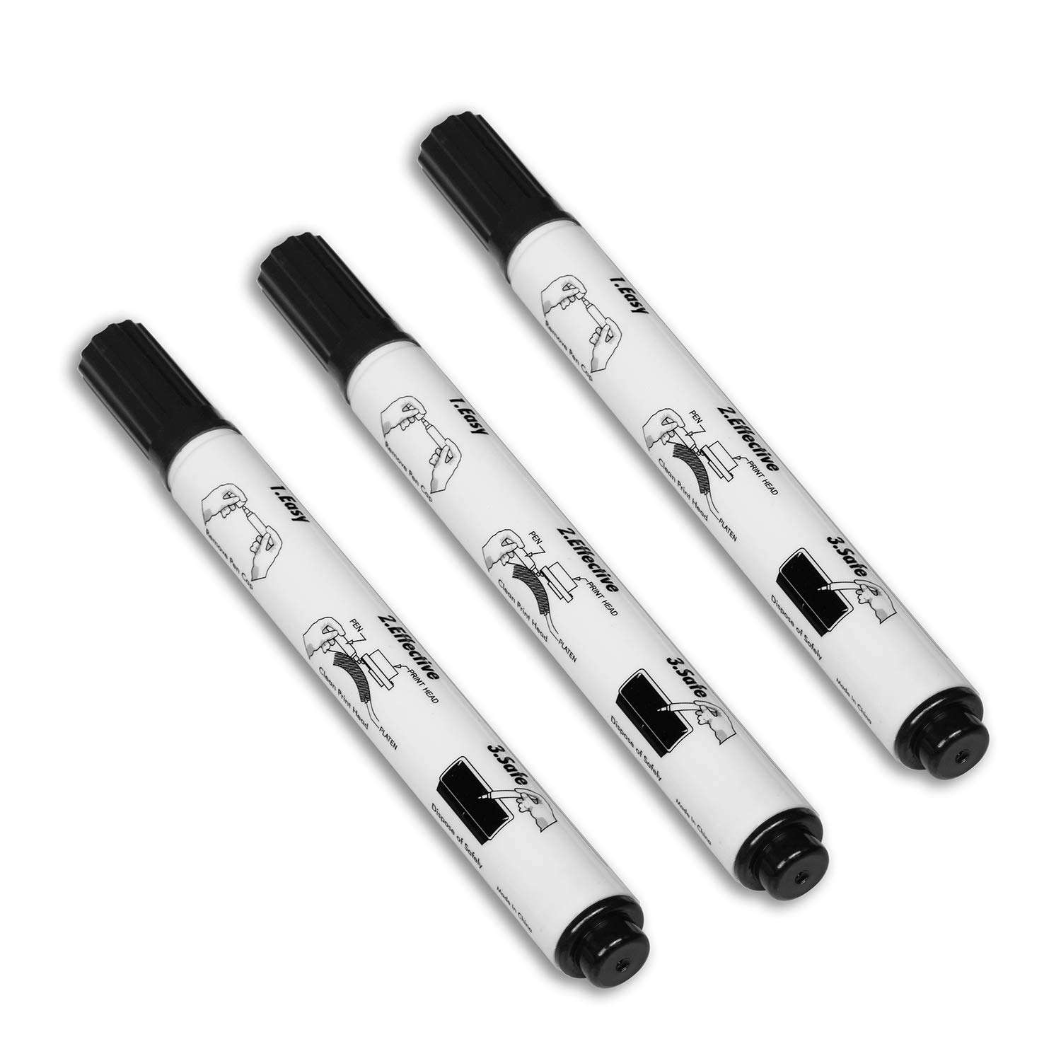 Printer Printhead Cleaning Pen for Card Printer Thermal Printer, Pack of 3pcs， CK-ACL005 3