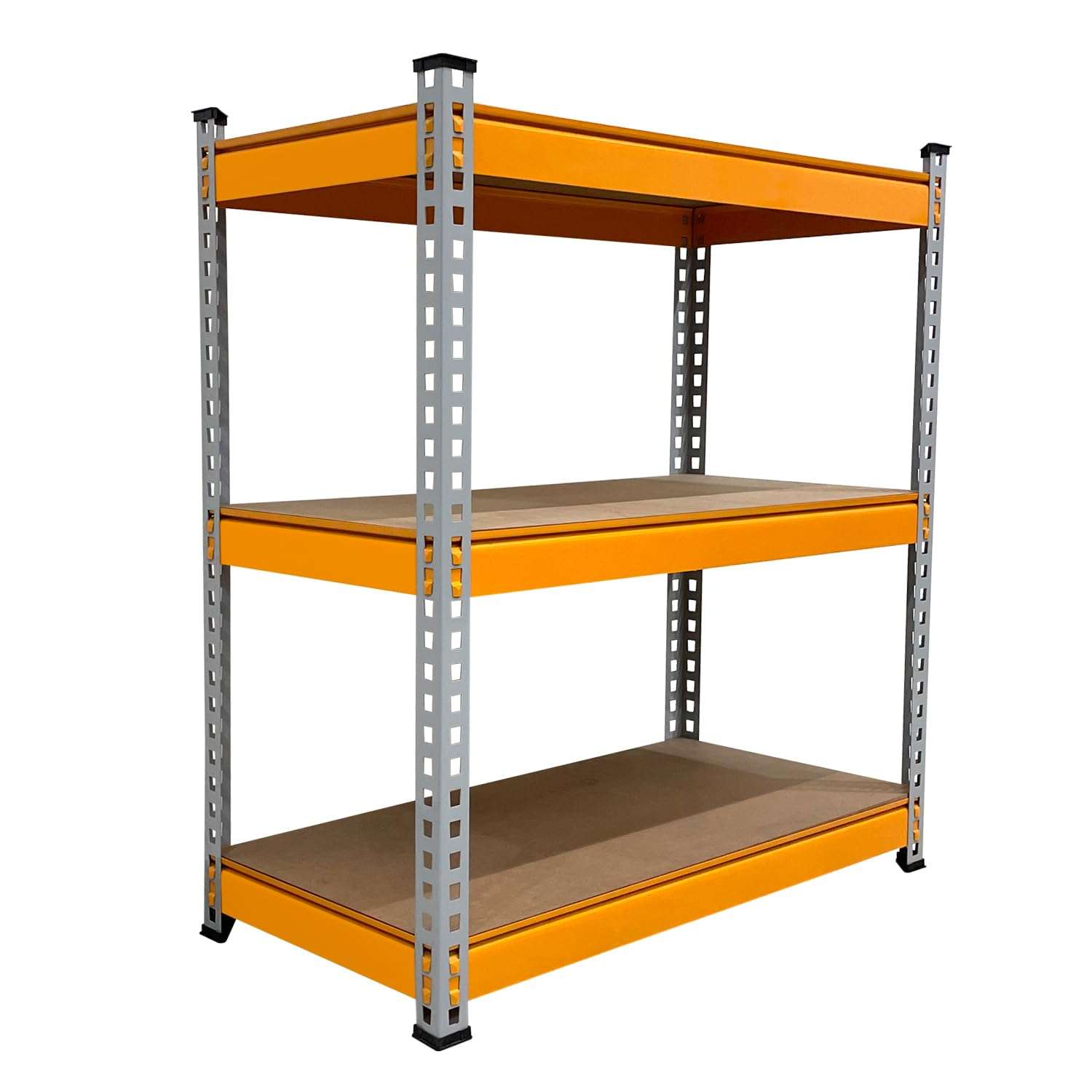 SmartSlide Adjustable 3-Shelf Metal Shelving Unit Storage Utility Rack Garage Shelves Boltless Storage Rack & Shelves for Home Kitchen Display Rack (3 Shelf 36 x 12 x 36) 5