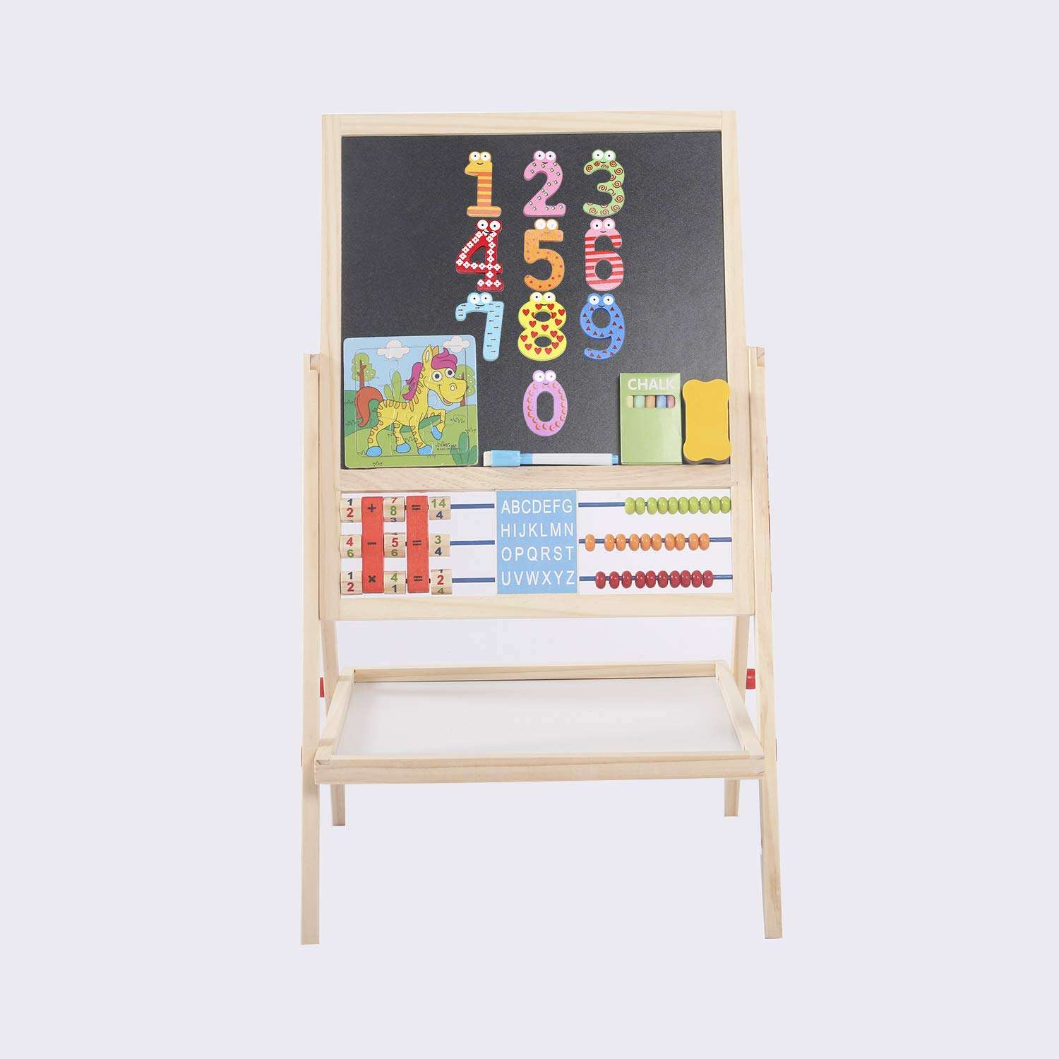 PENTA ANGEL 10Pcs Wooden Magnets Fridge Numbers Large Cute Wood Magnetic Refrigerator Whiteboard Fridge Magnets for Home Office 6