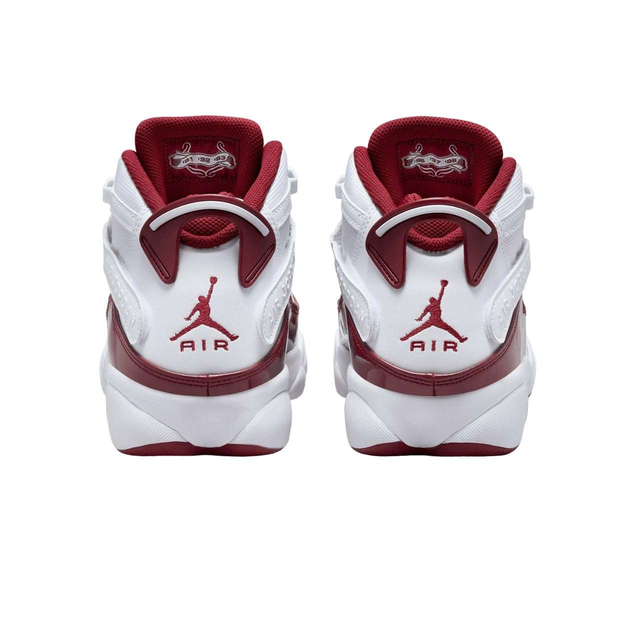 Jordan Mens 6 Rings White/Team Red Size 10.5 6