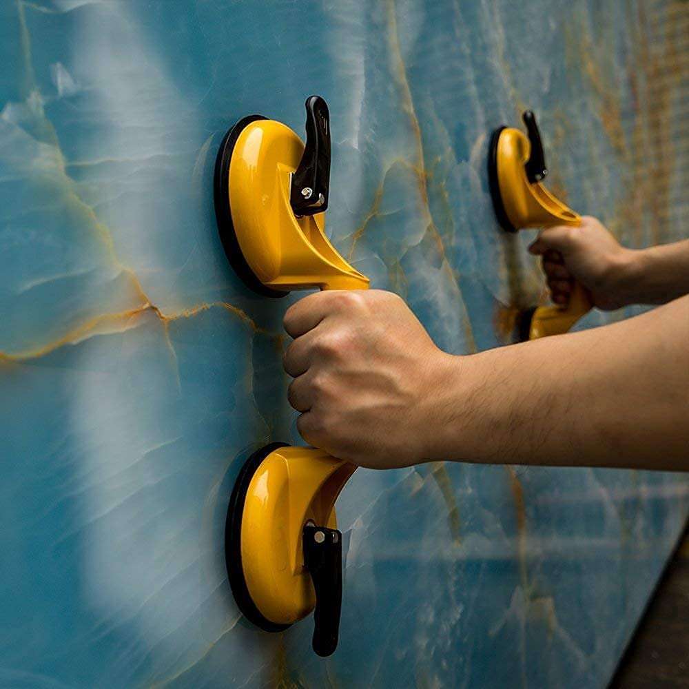 KPS Double Suction Cup Sucker Pad Dent Puller Remover Glass Carrying Handle Lifter || Aluminium Suction Lifter (Multicolor, 1- Pair) 6