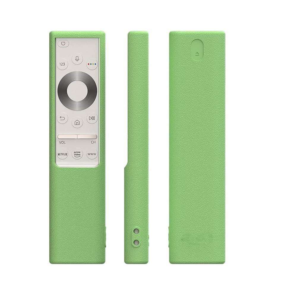Oboe Silicone Protective Case for Samsung BN59-01311 Smart TV Remote Shockproof Anti-Slip Battery Cover for Samsung QLED TV Smartone Remote Anti-Lost with Remote Loop (Glow in Dark Green) 4