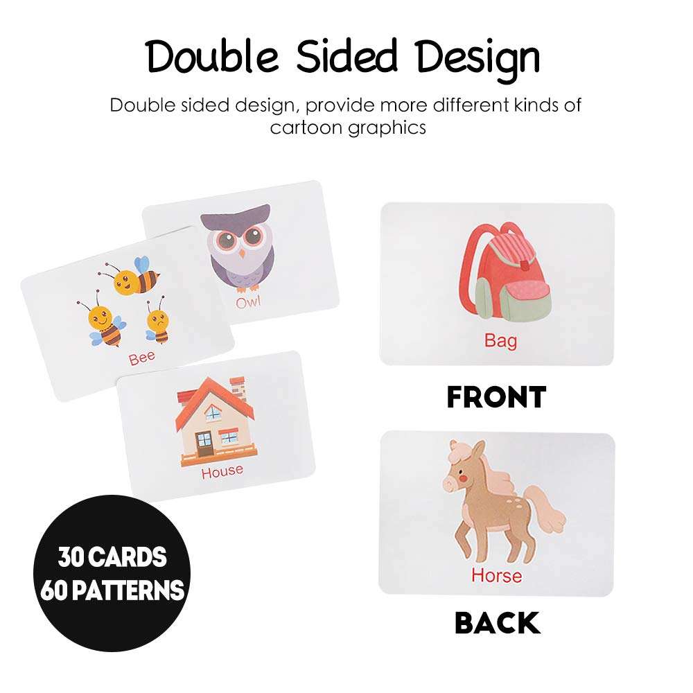 JCREN Magnetic Letters and Numbers Toys, Wooden Alphabet ABC 123 Magnets Flash Cards Refrigerator Kids Uppercase Lowercase Math Symbols for Fridge for 3 4 5 Year Old Preschool Kid 2