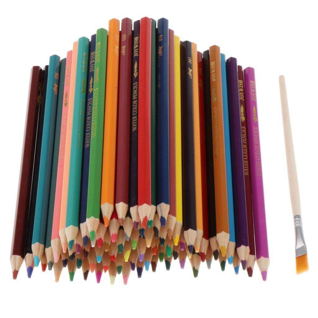 myaddiction Artist Pro Watercolor Pencils Set Full Kit Wet Water Color Pencils Set 72pcs 3