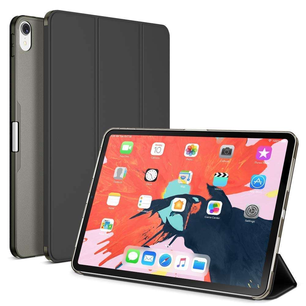 Original Case for iPad Pro 12.9 inch 2018 3rd Generation A1876/A1895/A2014/A1983 Ultra Slim Fit Hard Cover Pencill Compatible.Auto Wake/Sleep - Black 2