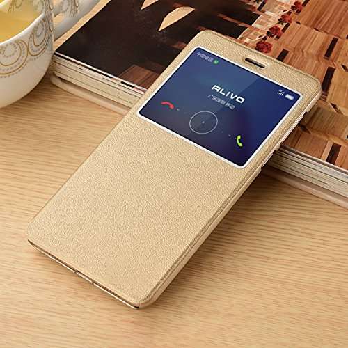 HelixLeatherFlip Cover for Redmi 5A Gold 3