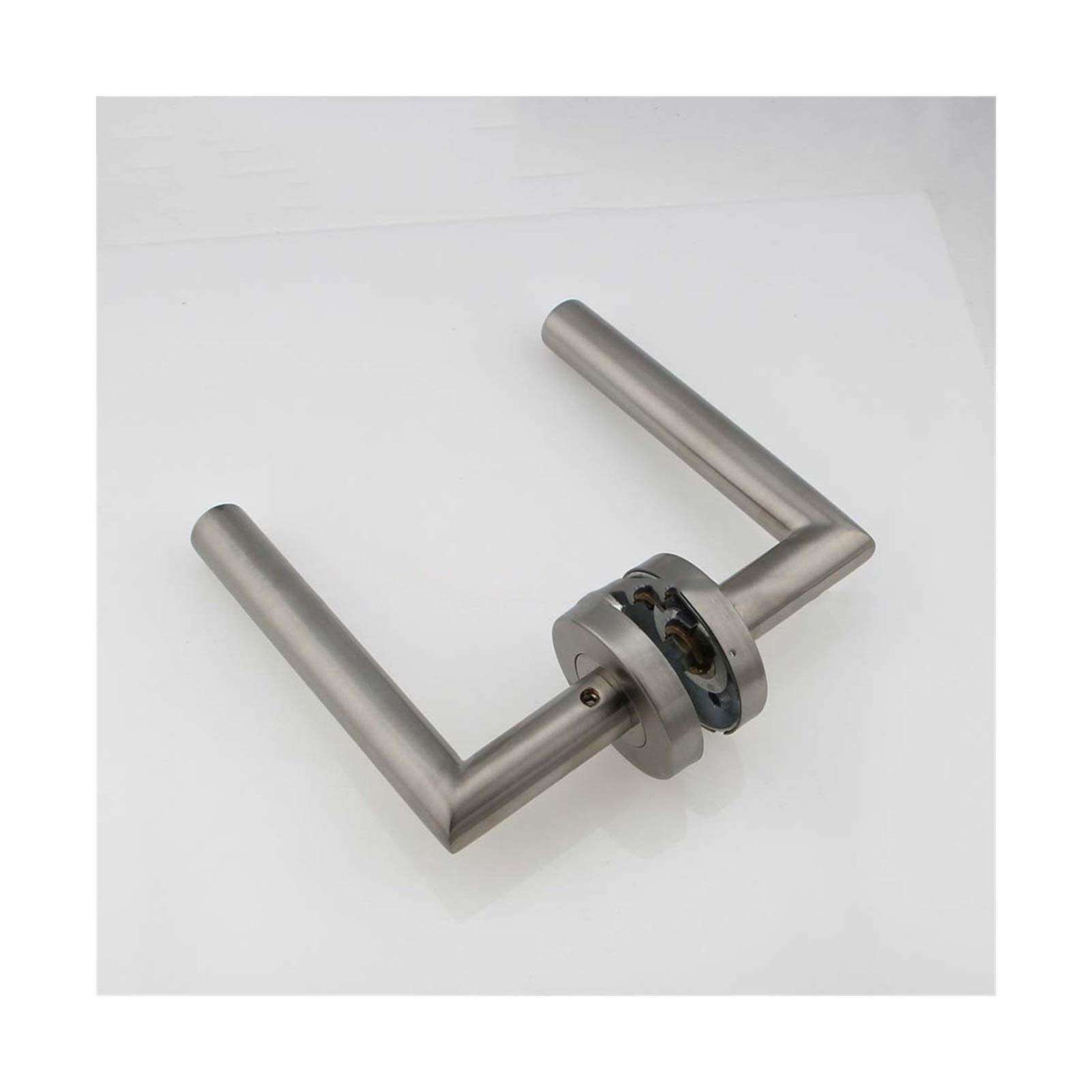 WSZMD Closet Passage Door Locks Modern Stainless Steel Entry Door Lever Handles,Right Angle Tubehandle,Door Handle，Stainless Steel Door Lever 5