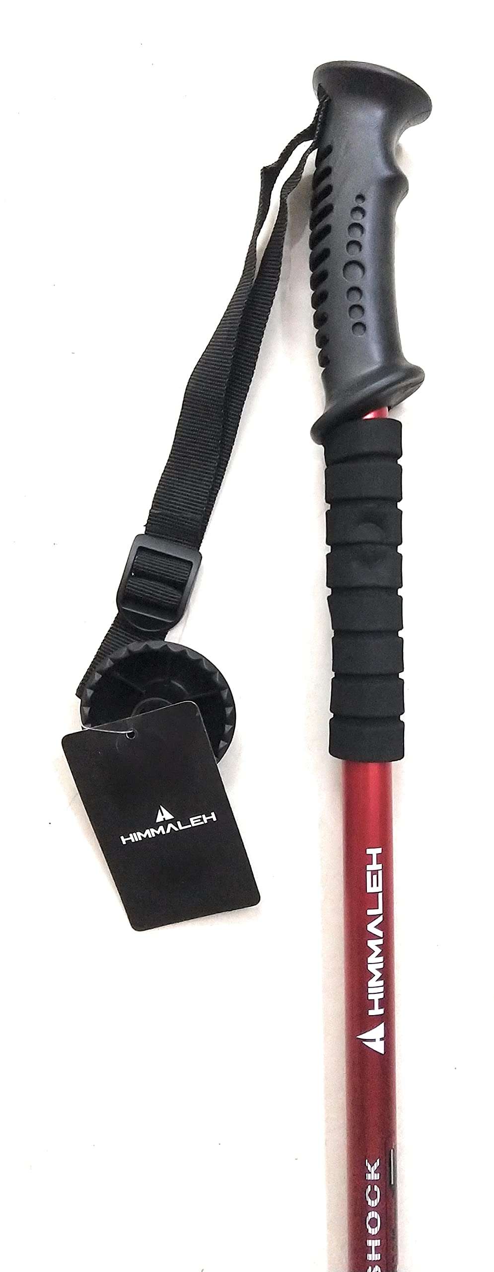 ADD GEAR Carbonlite Ultrastrong Trekking Pole 7075 Aerospace Aluminum Foldable 135 cm Anti-Shock EVA Foam Handle Hiking Walking Sticks All Terrain Alpenstock Mountaineering Trekking Pole (Red)(1 pc) 1