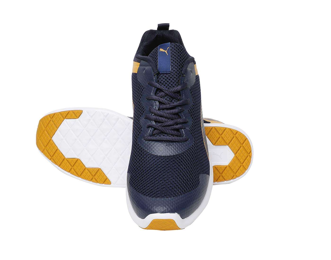PUMA Men Bolt X IDP Peacoat-Sunflower White Sneakers-10UK (4060979659193) 6
