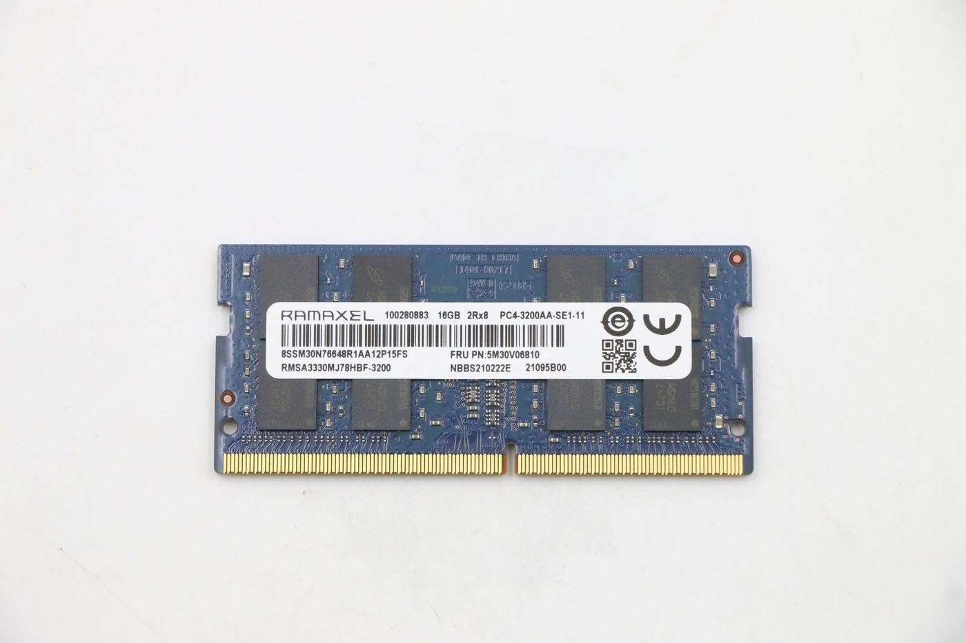 Lenovo 16GB DDR4 SODIMM Memory Module 3200MHz, FRU5M30V06810 (Module 3200MHz) 1