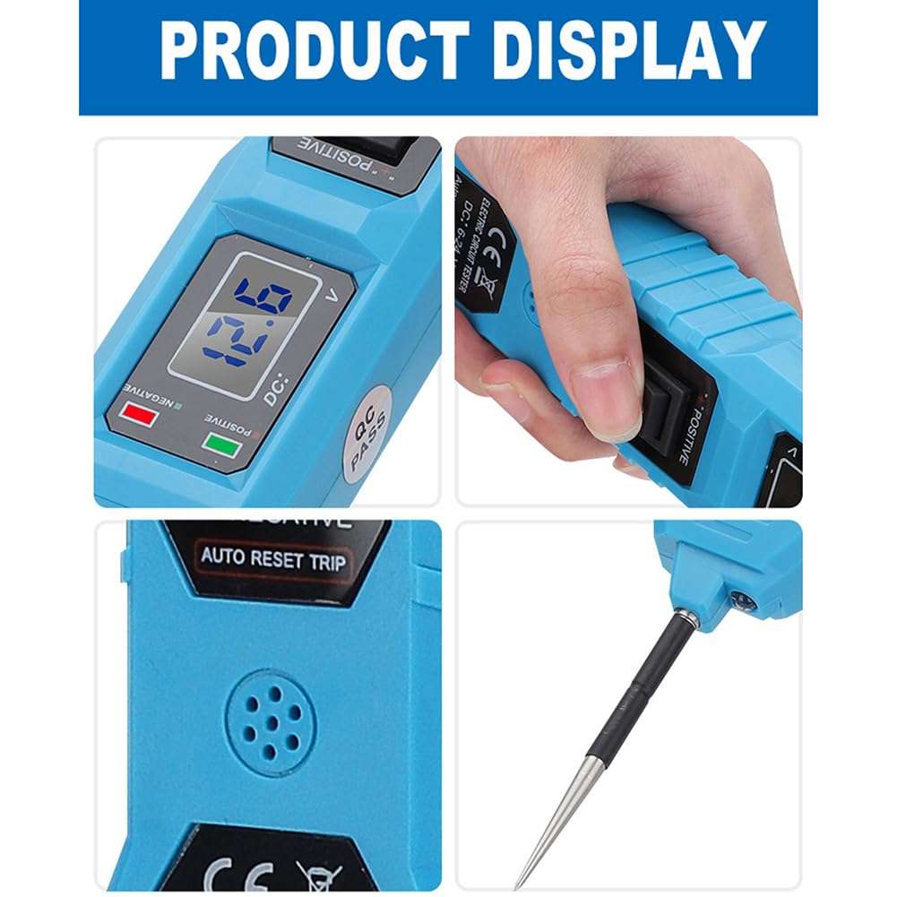 ikasus Electrical Diagnostic Tool Short Circuit Finder Automotive Power Circuit Tester with 16Ft Test Lead 6-24V DC LED Light Tester Fuse Tester Electric Light Test Pen Light for Switches, CNBJ-823 6