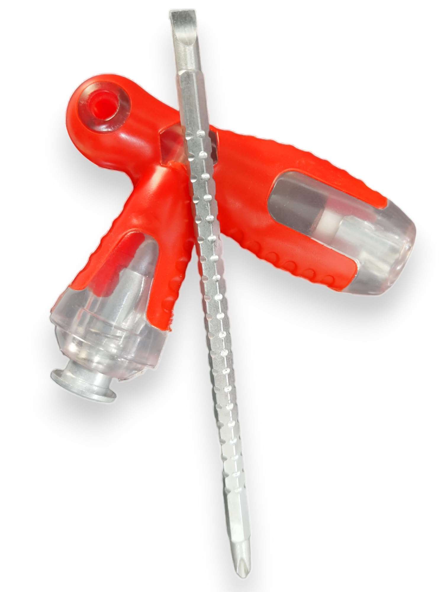 GLUN® 3 in 1 Reversible T-Handle Screwdriver Ratchet Tool, Rubberised Handle with Adjustable Length, Professional Repair Tool 1