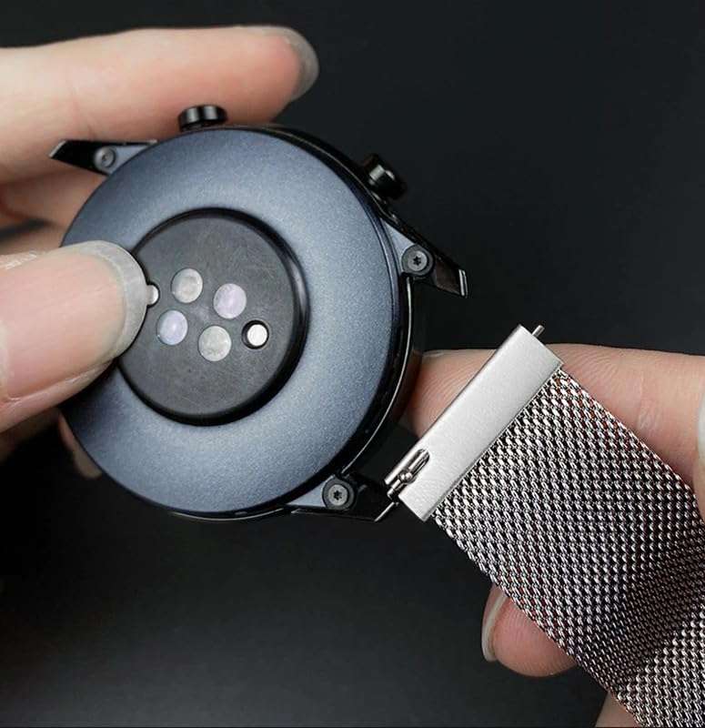 Colorcase Smart Watch Strap Compatible with Titan Smart Mirage Smart Watch - Mangetic Mesh Chain Strap -Orange 3