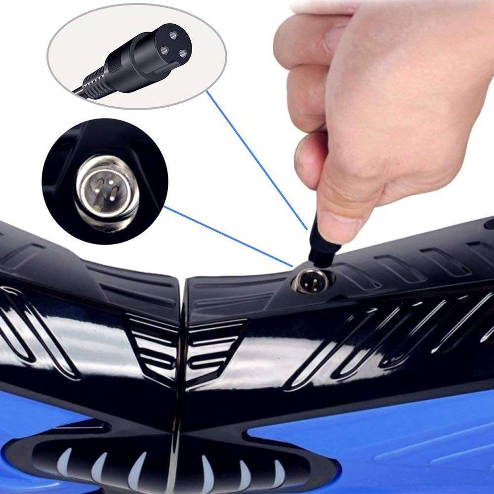 Miacoco Scooter Charger, 24V,3.3 FT Power Adapter for Razor E100 E125 E150 E175 E500 (Black) 5