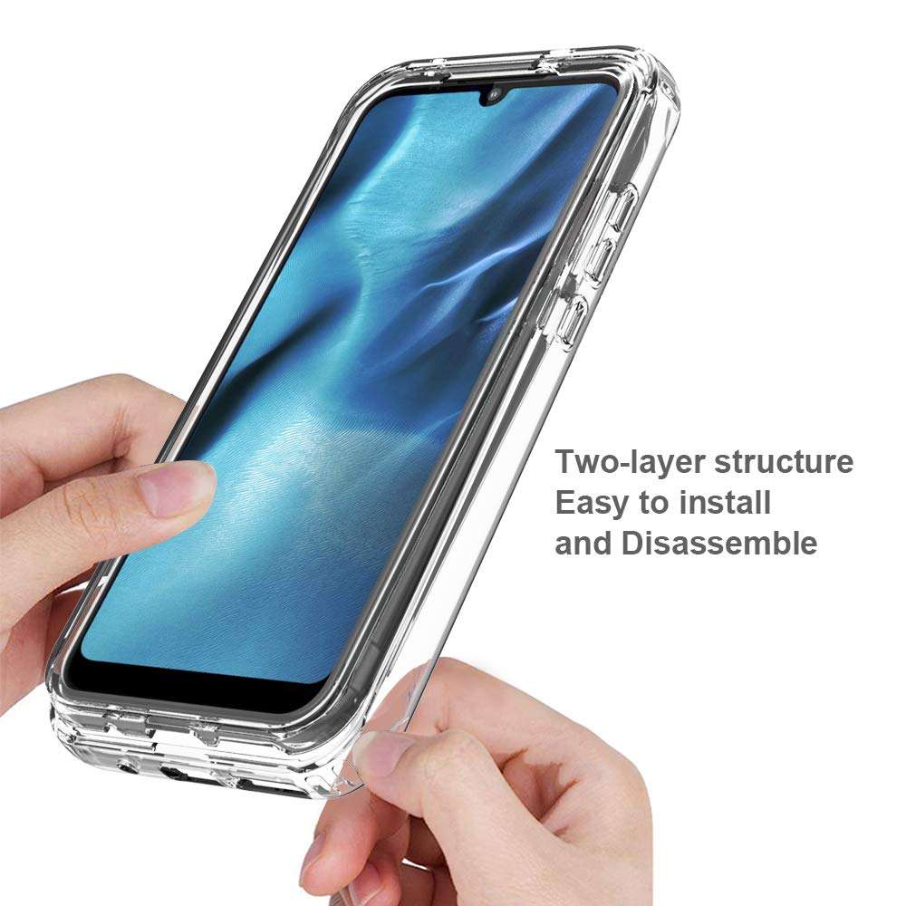 Dzxouui for Moto E 2020 Case and Glass Screen Protector,Motorola E Case,Heavy Duty Shockproof Bumper Hybrid Soft Clear TPU Cover Phone Cases for Motorola Moto E 2020(Red/Light Green) 5