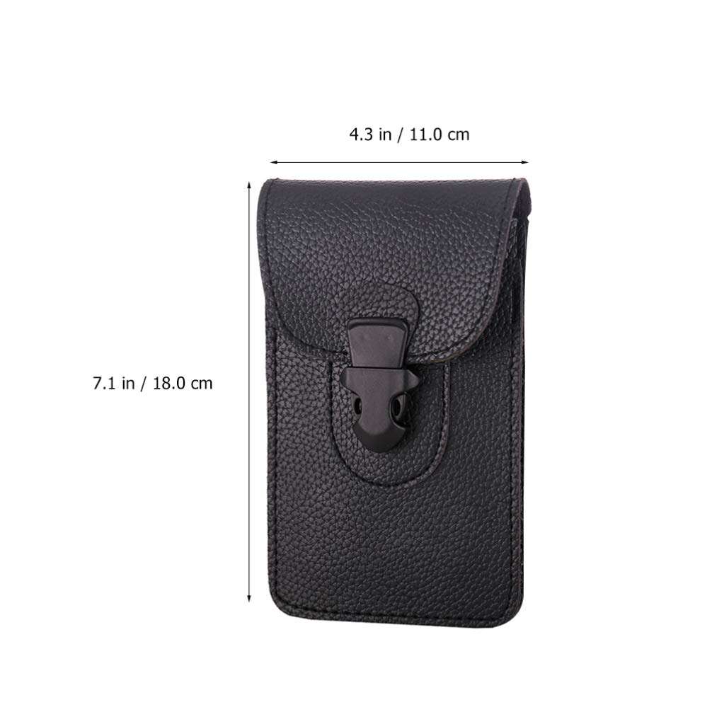 VALICLUD Mens Belt Mens Belts Pu Leather Cell Phone Case Belt and Lighter Pouch for Men Women Case Black Mens Belt Mens Belts 5