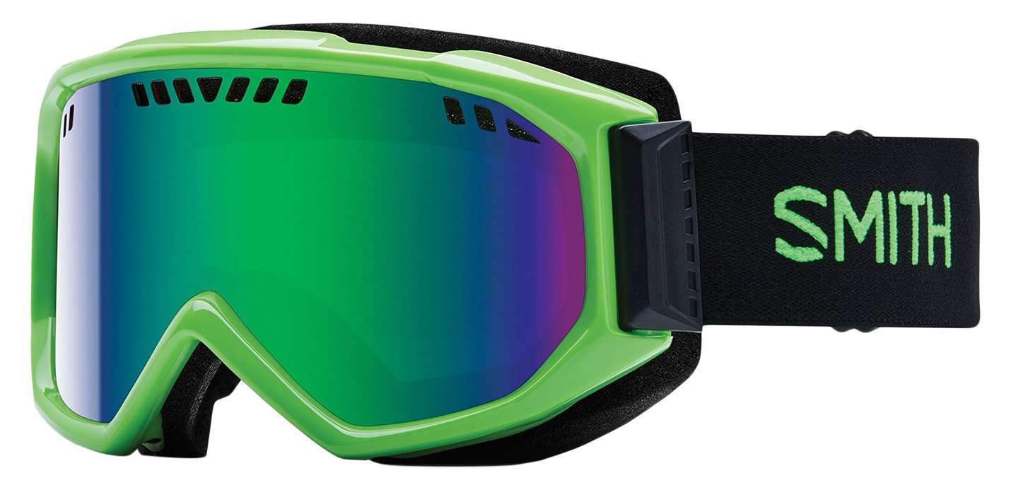Smith Optics Adult Scope Snow Goggles Reactor Frame/Green Sol-X Mirror 1