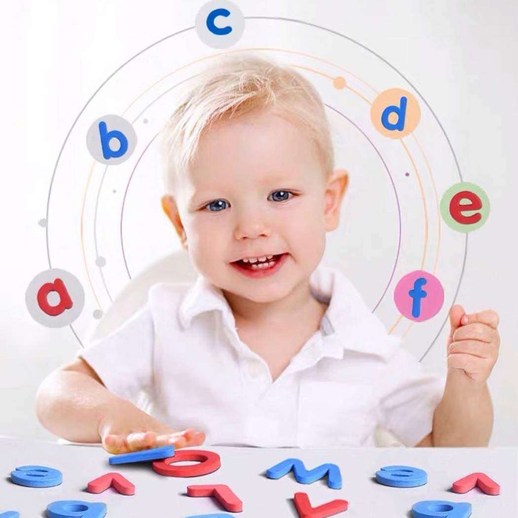 HoneyJar Magnetic Words and Letters，OUSL Preschool Learning Toys 238 Pcs Magnets Fridge Foam Letters Numbers Symbols Cards Kit 3