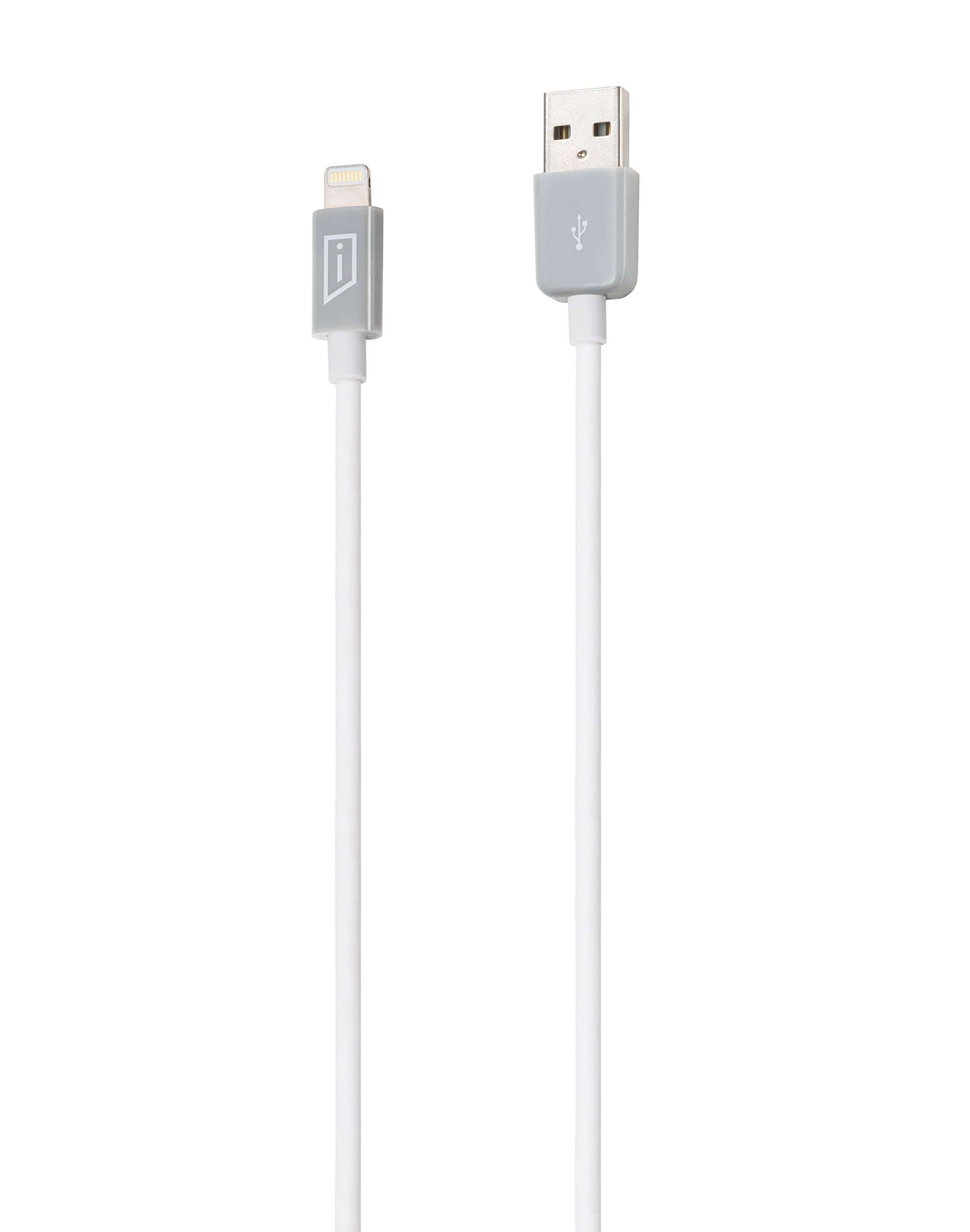 iStore Apple Certified Lightning Sync/Charge Cable, 3.3 Feet, White Grey (ACC96105CAI), White/Gray 2