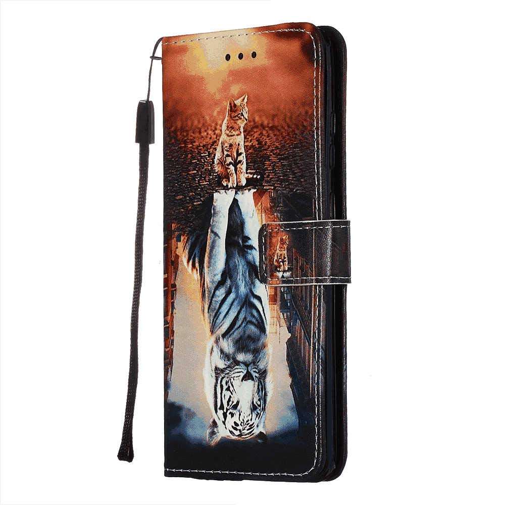 OOALUCK Leather Cover Compatible with Samsung Galaxy A70S, Extra-Shockproof Card Holders Kickstand Strong Wallet Case for Samsung Galaxy A70S 4