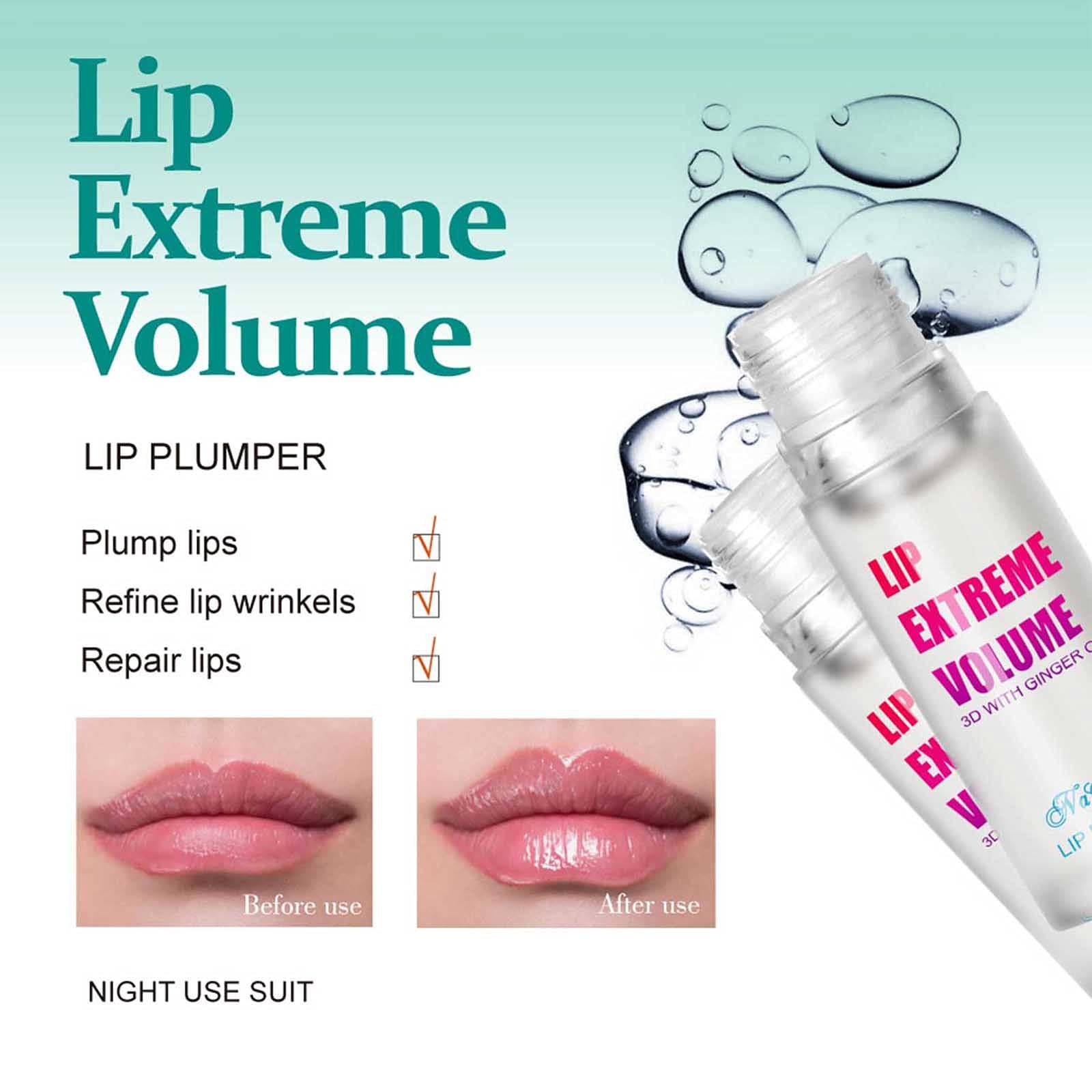 Talkyo Fuller Extreme Lip 4ml Gloss Enhancer Plumper Lip Plumper Heathly Care Lip Lipstick Lip Gloss Making Kits (B, One Size) 6