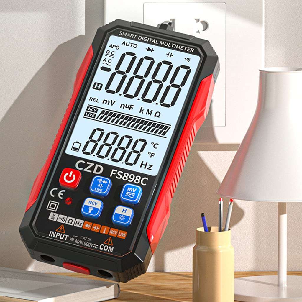Digital Multimeter TRMS 6000 Counts Multimeters For Smart Intelligent Measures Voltage Current Resistance Continuity Digital Multimeter Digital Multimeter Trms 6000 Digital Multimeter Autoranging Ncv 3