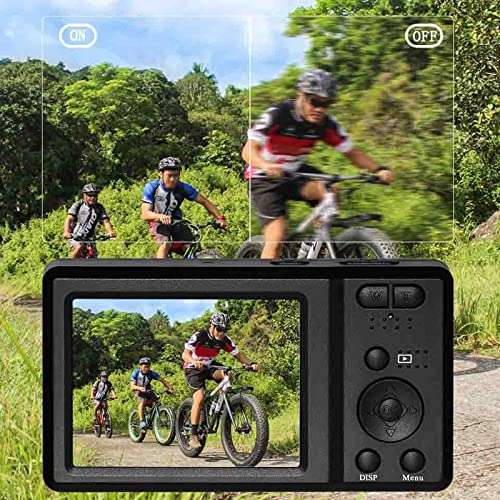 XF500 Digital Camera, 2.7in LCD Screen 56MP 20X Digital Zoom 4K Vlogging Camera, Built in Flash, Support 128G Memory Card, 750mAh Battery Selfie Anti Shaking Camera (Black) 5