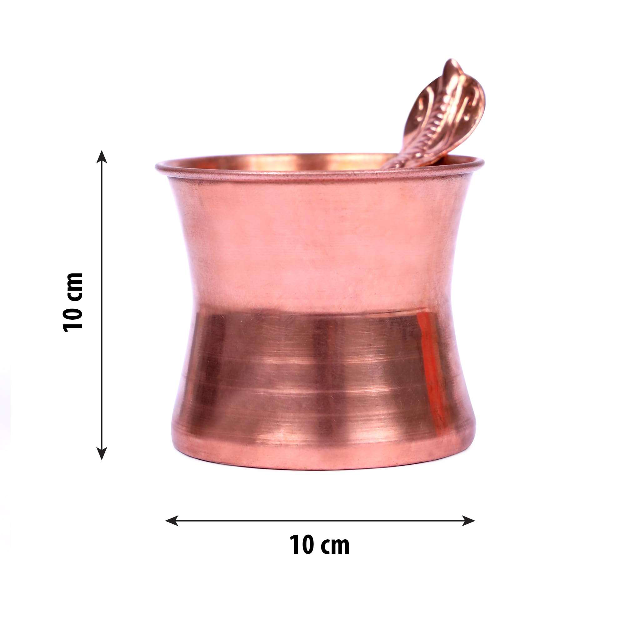 Shubhkart Nitya Copper Panchpatra & Spoon Set – 50g | Traditional Copper Vessel for Hawan, Aarti, and Religious Rituals | Puja Items for Temple & Home | for Home Mandir & Daily Pooja Use 5